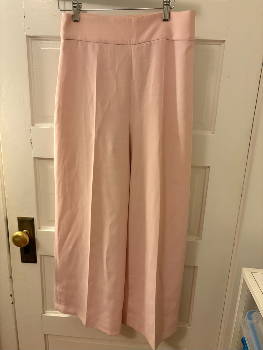 Zara Blush Wide-Leg High-Waist Pants